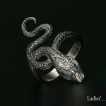 covetous silver serpent ring