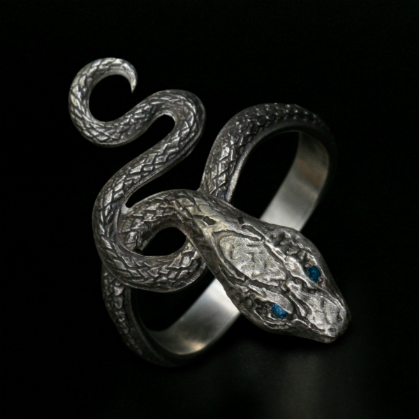 Covetous Silver Serpent Ring | TORCH TORCH